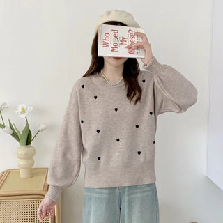 Buy khaki Korean-style Gentle Top Sweet Girl Love