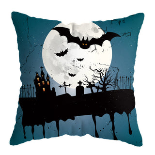 Buy a28 Linen Skull Halloween Pillow Cover