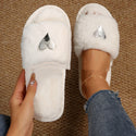Women Fluffy Slipper Home Fur Furry Slippers