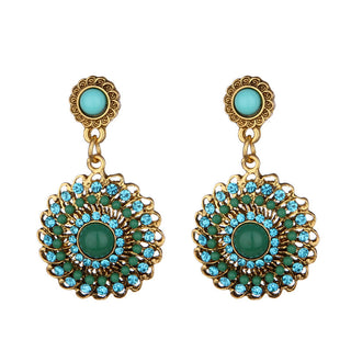 Bohemian Ethnic Style Stud Earrings Sunflower