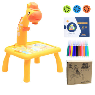 Buy yellow-deer-ecommerce-box Children LED Projector Art Drawing Table Toys Painting Board Desk