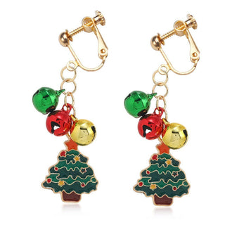 Buy 8style Christmas Earrings Snowman Pentagram Alloy