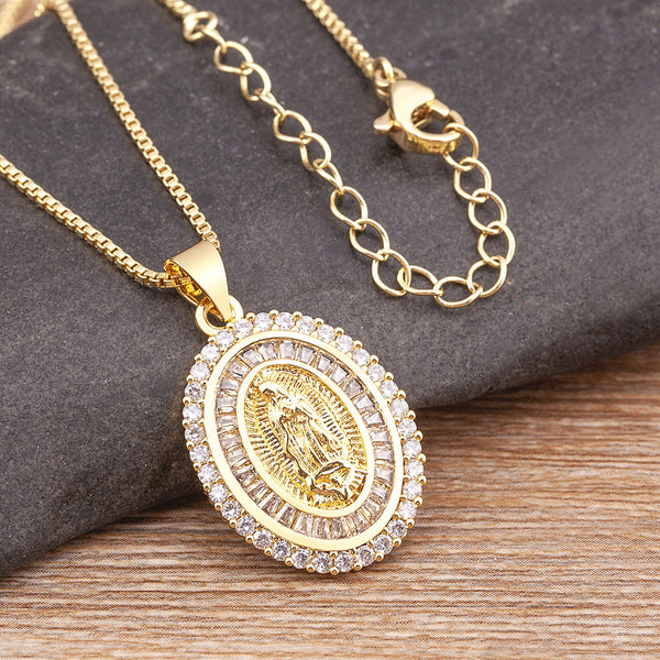 Women's Fashion Vintage Virgin Mary Necklace