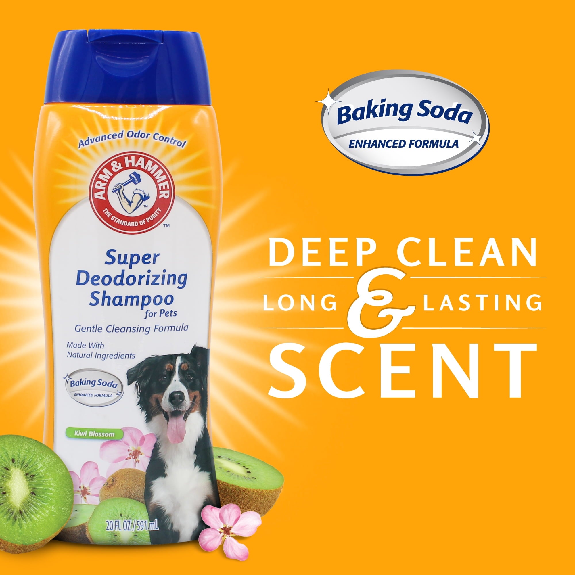 Arm & Hammer Dog Deodorizing Shampoo with Baking Soda, Kiwi Blossom Scent 20 oz Secondary image