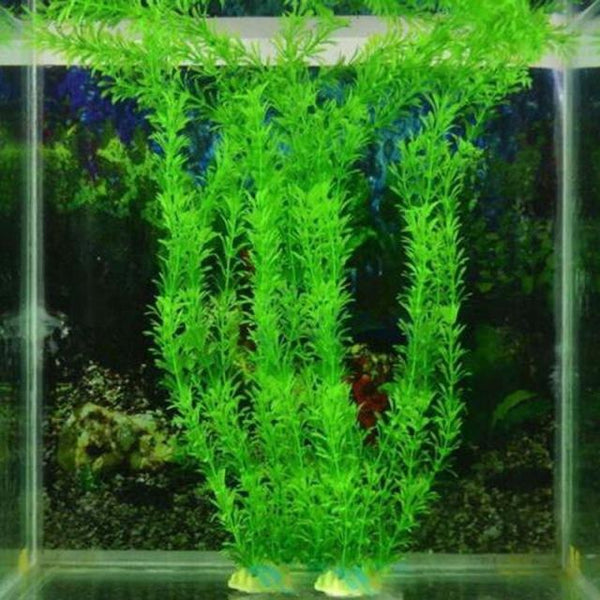 30CM Plastic Water Grass Artificial Water Plant Grass Aquari