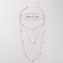 Pearl Long Multi-layer Necklace Fashion