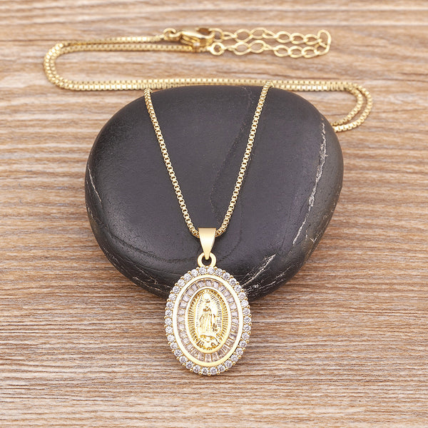 Women's Fashion Vintage Virgin Mary Necklace