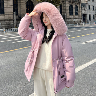 Buy pink Women&#39;s Waist-tight Parka Short