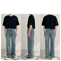 Men's Fashion Loose And Versatile Straight Jeans