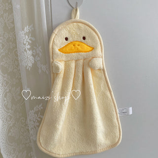 Buy small-yellow-ducksmall-towel Towels Can Hang Coral Fleece Absorbent Towels To Wipe Face Bathroom Children