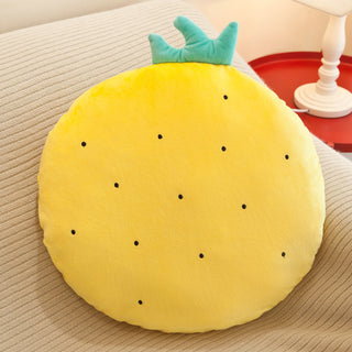 Buy pineapple-mat Fruit Cushion Plush Nap Pillow Padded Sofa Chair Cushion