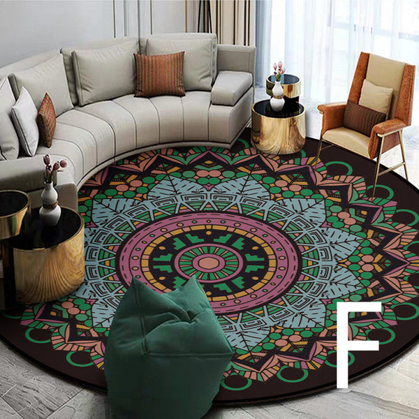 Ethnic Style Carpet Homestay Retro Mandala Mat