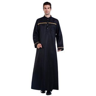 Buy black Foreign Trade Muslim Arab Middle East Men&#39;s Robe