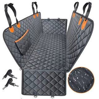 Buy orange-with-pocket Pet Mat Car Rear Seat Cushion Water And Dirt Resistant Anti-bite