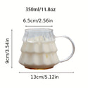 Christmas Glass Coffee Ice Transparent Mug With Handle