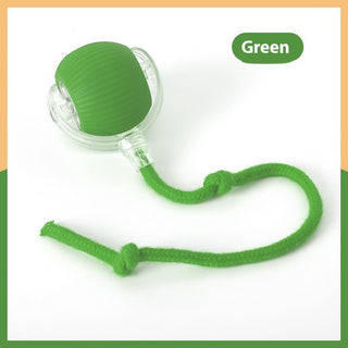 Buy with-rope-style-green Interactive Cat Toy Ball Super Drive Cat Rolling Ball