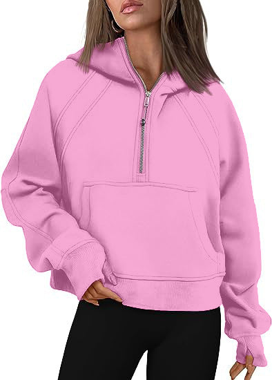 Women's Long Sleeve Pullover Zipper Hoodies