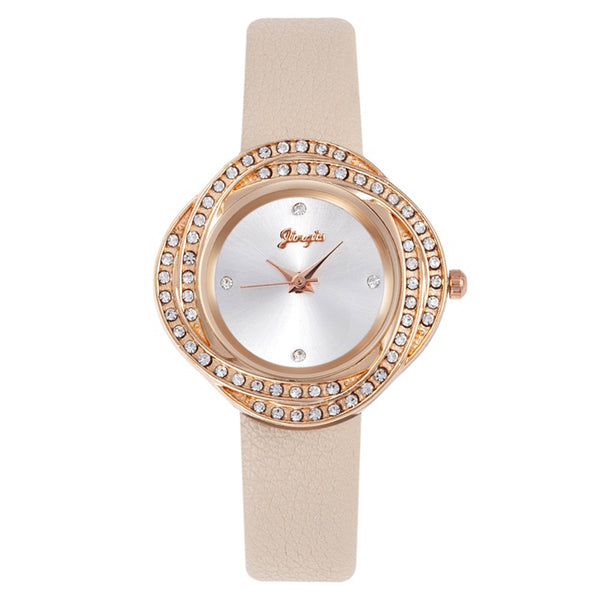 Women's Quartz Watch With Diamond Dial