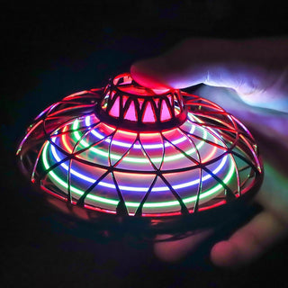 Glowing Flying Maneuvering Fingertip Spinning Top Toy