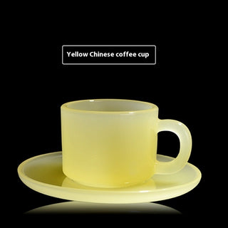 Buy goose-yellow Glass Coffee Cup Crystal Coffee Appliance