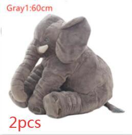 Buy gray1-2pcs Elephant Doll Pillow Baby Comfort Sleep With