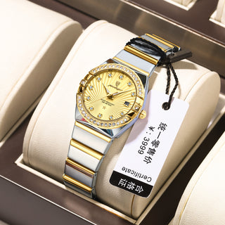 Buy 302-gold-surface Women&#39;s Waterproof Luminous Ultra-thin Watch