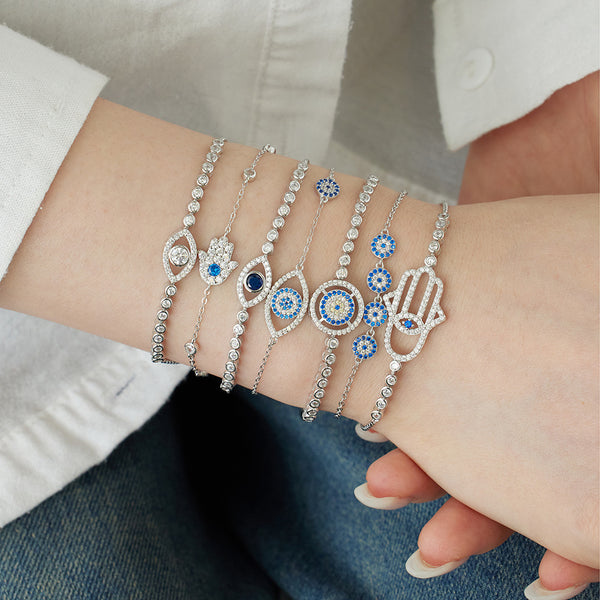 High-grade Blue Eyes Modeling Design Special Interest Light Luxury Elegant Bracelet