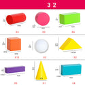 32 Elementary School Mathematics Teaching Aids Solid Geometric Model