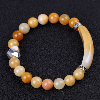 Buy old-topaz-peach-heart Fashion Striped Red Agate Heart Bracelet Women