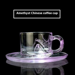 Buy purple-snowflake-stone Glass Coffee Cup Crystal Coffee Appliance