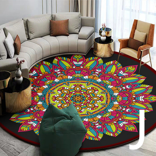 Ethnic Style Carpet Homestay Retro Mandala Mat