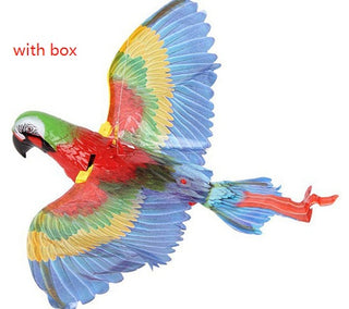 Buy parrot Simulation Bird Cat Interactive Pet Toys Hanging Eagle Flying Teasering Play Kitten Dog Toys Animals Cat Accessories Supplies