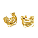 Gold Earrings Simple Fashion Design