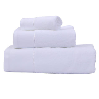 Buy white Three Piece Water Absorbing Cotton Towel Set