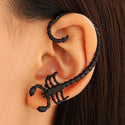 Punk Scorpion Earrings Gothic Hip-hop Style Creative Personality Alloy Ear Clip And Ear Hook Jewelry