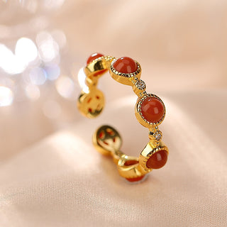 Buy south-red-gold-plated Graceful And Fashionable Seven-star Ring Female Open Ring