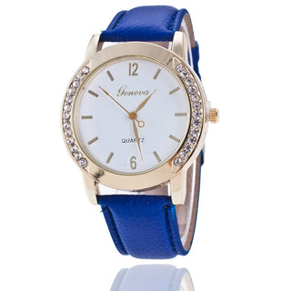 Buy blue Geneva Diamond Quartz Watch Women