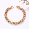 Alloy Jewelry Fashion Personality Micro-inlaid Thick Type Full Zirconium Bracelet