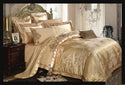 Ice Silk Jacquard European Luxury High-end Linen And Cotton Bedding Set