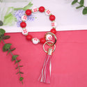 Christmas Silicone Beads Key Pendants Bracelet