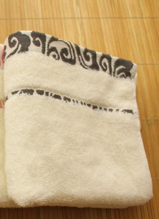 Buy gray High quality pure cotton crepe-free jacquard Xiangyun thickening face towel