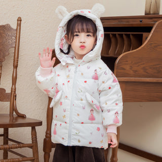 Buy white White Duck  Baby Children&#39;s Down Jacket Mid-length