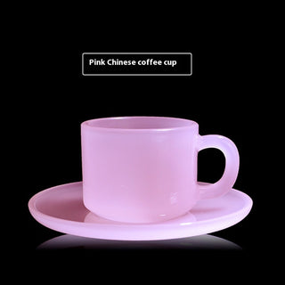 Buy pink Glass Coffee Cup Crystal Coffee Appliance