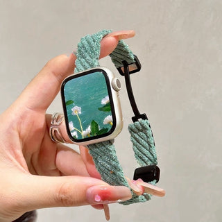 Buy green Watch Strap Fashion Casual Plush Knitted Autumn And Winter Women&#39;s