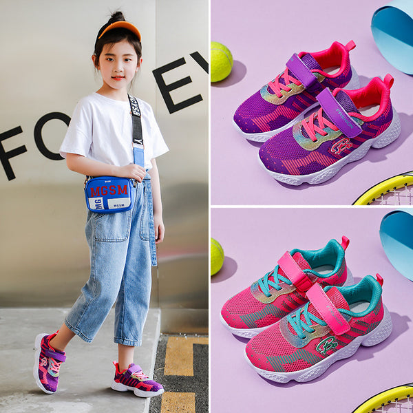 Summer Children's Casual Sports Shoes Flying Woven Girls EVA Soles For Kids