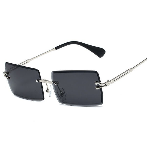 Rimless Rectangle Fashion Sunglasses