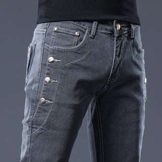 Buy 8907color Men&#39;s All-match Casual Slim Fit Stretch Pencil Jeans