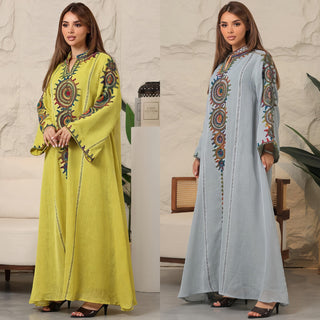 Women's Embroidered Robe New Dress