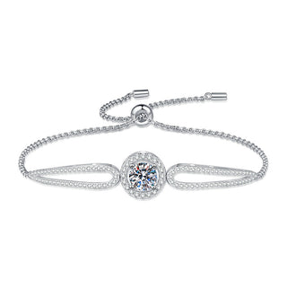 Buy 1-karat-moissanite S925 Sterling Silver Female Moissanite Bracelet