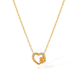 Buy gx2551-steel-necklace-gold Necklace Women&#39;s Stainless Steel Design Hollow Heart